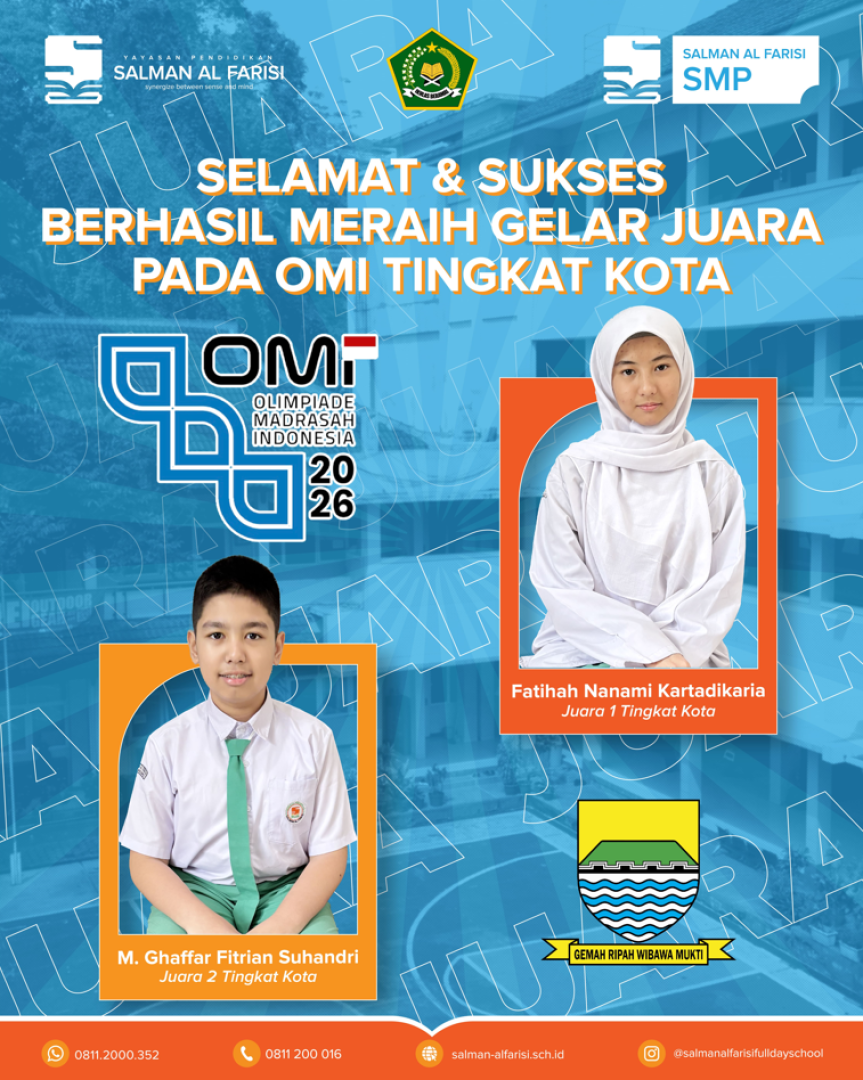 Selamat & Sukses Berhasil Meraih Gelar Juara Pada OMI Tingkat Kota
